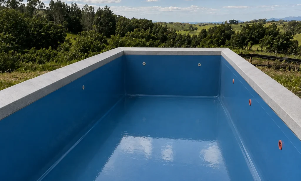 Te Wharau Drive Pool Sandblasting and Polyfusion Coating