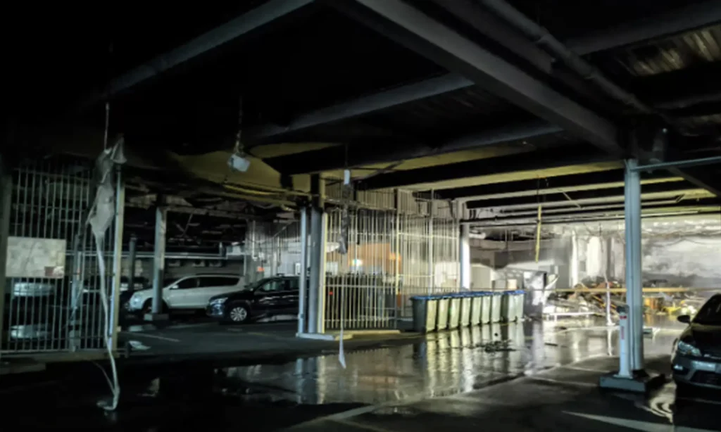 Wilson Carpark Fire Damage Soot Removal, Newmarket
